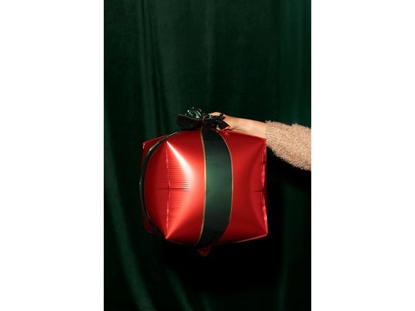 Folieballong julegave, 3 stk