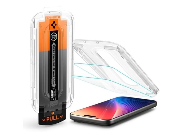 Spigen Glas.tR EZ Fit Pro HD, Apple, iPhone 17 Pro Max / iPhone 16 Pro Max, Støvresistent, Ripebestandig, Gjennomsiktig, 1 stykker