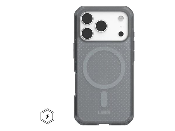 UAG Dot MagSafe - MagSafe-yhteensopiva kotelo iPhone 17 Pro -puhelimelle (tuhka)