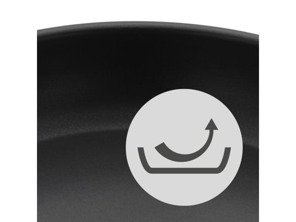 WMF 3201113818, Pyöreä, Yleiskäyttöastia, Musta, Ruostumaton teräs, Keraaminen, Kaasu, Halogeeni, Induktio, 3 kpl, 340 mm