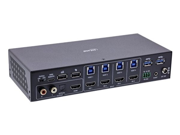 InLine 57885I, 3840 x 2160 piksler, 4K Ultra HD, Rack-montering, 25 W, Svart