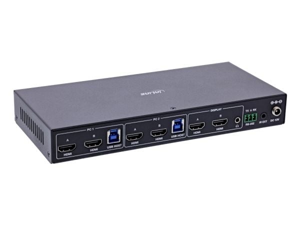 InLine 57885F, 3840 x 2160 piksler, 4K Ultra HD, Rack-montering, 12 W, Svart
