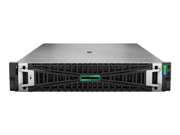 HPE ProLiant DL380 Gen11 - Server - rackmonterbar 2U - toveis - 1 x Xeon Silver 4510 / inntil 4.1 GHz - RAM 64 GB - SATA/SAS/NVMe - hot-swap 2.5" b...
