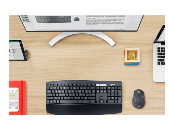 Logitech MK850 Performance - Tastatur- og mussett - trådløs - Bluetooth, 2.4 GHz