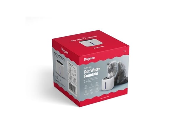 Dogman Vannfontene hvit/svart 2,5l