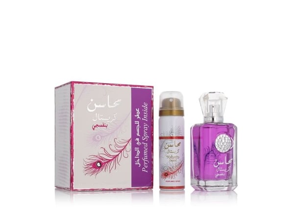 Lattafa Mahasin Crystal Violet EDP 100 ml + DEO VAPO 75 ml (nainen)