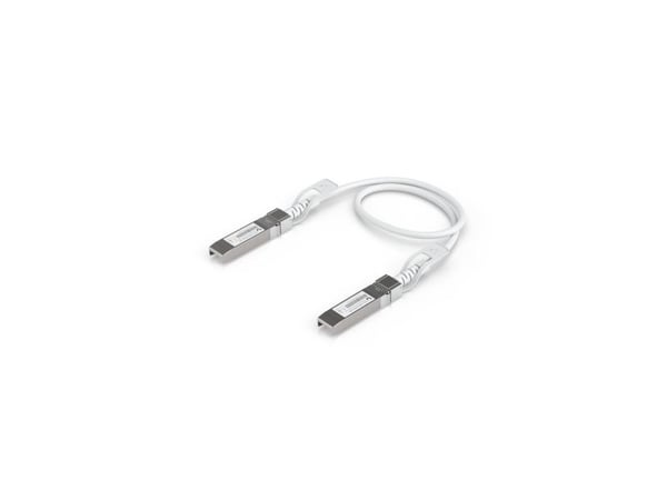 Ubiquiti UniFi - Direkte 25GBase-koblingskabel - SFP28 (hann) til SFP28 (hann) - 30 cm - 4.5 mm - hvit