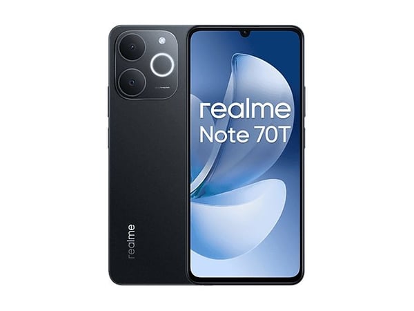 realme Note 70T, 17,1 cm (6.74"), 4 GB, 256 GB, 50 MP, Android 15, musta