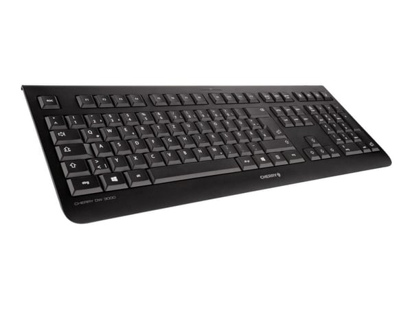 CHERRY DW 3000 - Tastatur- og mussett - trådløs - 2.4 GHz - Belgisk - tastsvitsj: CHERRY LPK - svart
