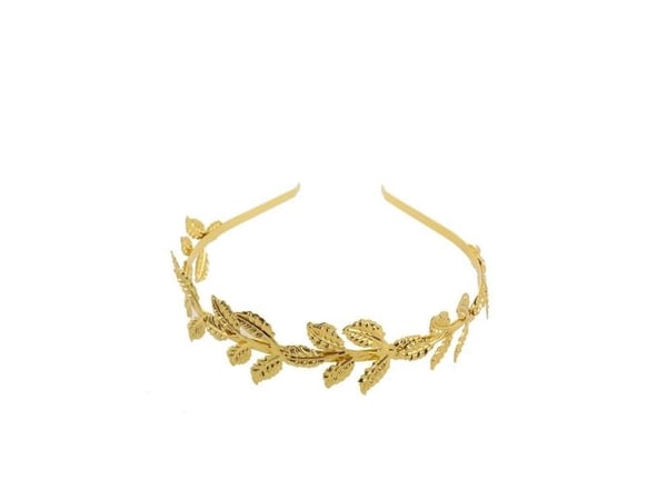 Diadem med guldblade
