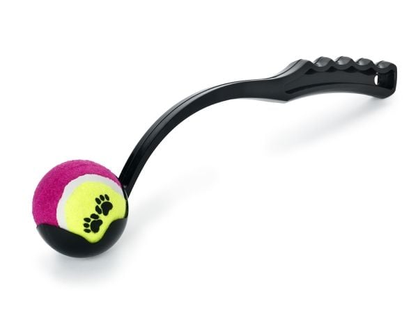 Dogman Leketøy Ballkaster Wille Svart 34cm