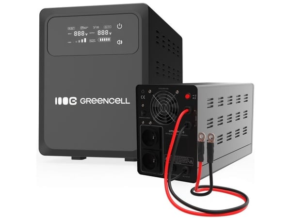 Green Cell UPSLPPC500, Linje-Interactive, 0,8 kVA, 500 W, Ren sinus, 155 V, 285 V