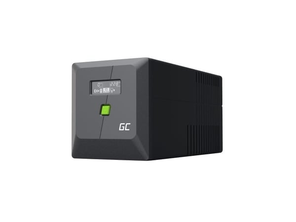 Green Cell PowerProof LCD UPS 1000VA 600W USB 2x Schuko + 2x IEC