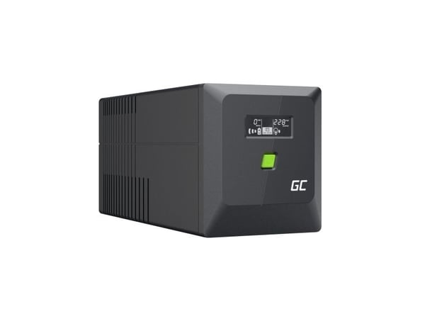 Green Cell PowerProof LCD UPS 1000VA 600W USB 2x Schuko + 2x IEC