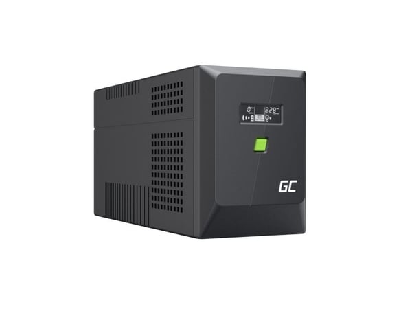 Green Cell PowerProof LCD UPS 2000VA 1400W USB 2x Schuko + 3x IEC