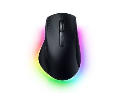 Razer Pro Click V2, høyre hånd, optisk, RF trådløs + Bluetooth + USB Type-C, 30000 dpi, svart