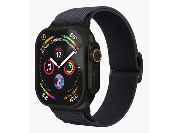 Vonmählen AWS00186, Band, Smartklokke, Sort, Marineblå, Apple, Apple Watch Ultra, Nylon