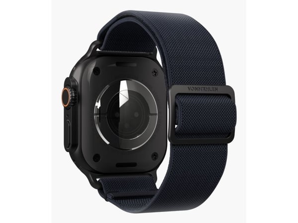 Vonmählen AWS00186, Band, Smartklokke, Sort, Marineblå, Apple, Apple Watch Ultra, Nylon