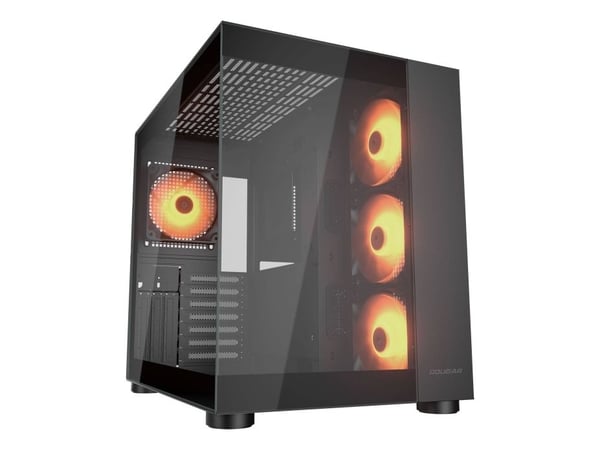 COUGAR CGR-5KA1B-RGB, Midi Tower, PC, musta, ATX, mikro ATX, Mini-ITX, Pelaaminen, Multi