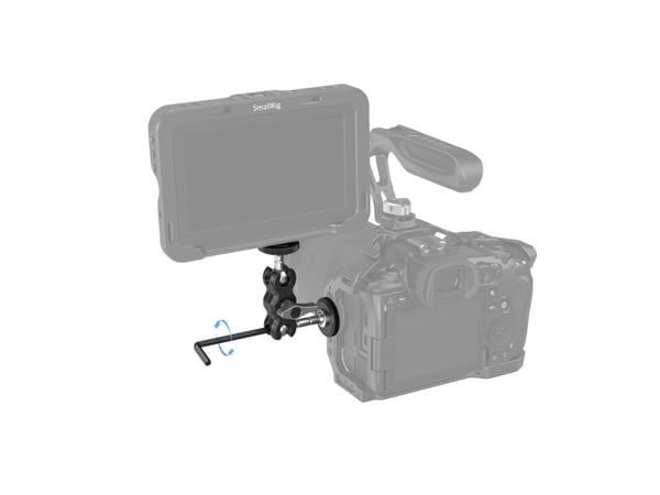 SmallRig 3238B, Arm med kulehode, Sort, Akrylonitril-butadien-styren (ABS), Aluminium, 5 kg, 1/4-20", 109,3 mm