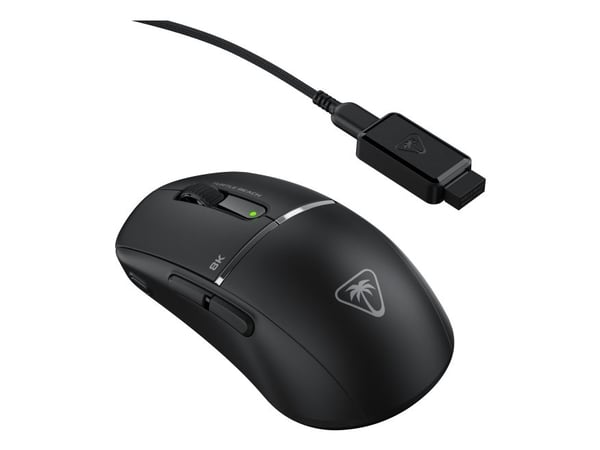 Turtle Beach Burst II Pro, Ambidekstriøs, Optisk, RF Wireless + Bluetooth + USB Type-A, 30000 DPI, 25 ms, Svart