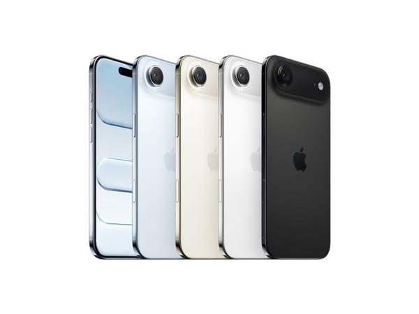 Apple iPhone Air , 16,5 cm (6.5"), 2736 x 1260 piksler, 256 GB, 48 MP, iOS 26, Svart