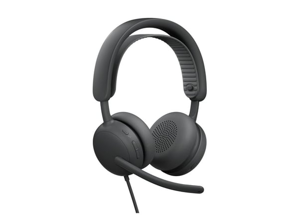 Logitech Zone Wired 2 - Hodesett - on-ear - kablet - aktiv støydemping - grafitt