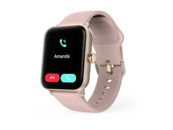 Hama 6010 - 44 mm - plastic rose gold - smartklokke med stropp - silikon - rose - display 1.65" - Bluetooth - 40 g