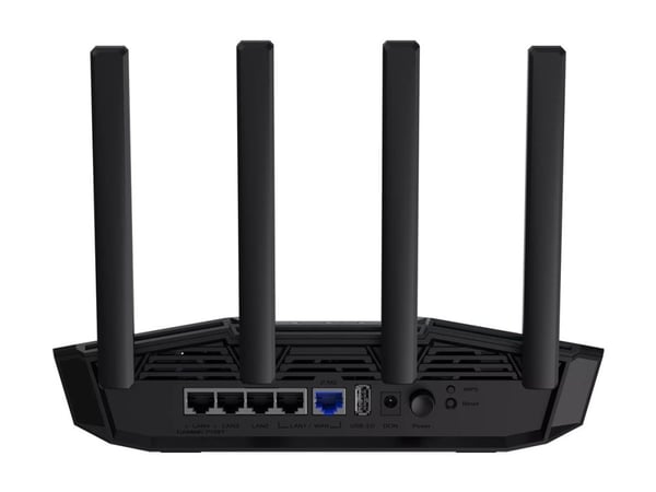 ASUS TUF Gaming BE3600 - Trådløs ruter 4-portssvitsj - 1GbE, 2.5GbE, Wi-Fi 7 Dobbeltbånd