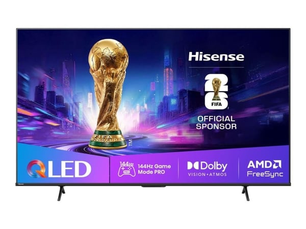 Hisense 65E77Q PRO, 165,1 cm (65"), 3840 x 2160 pikseliä, QLED, Älytelevisio, Wi-Fi, musta