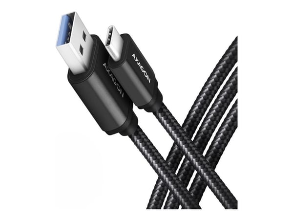 Axagon BUCM3-AM15AB, 1,5 m, USB C, USB A, USB 3.2 Gen 1 (3.1 Gen 1), 5 Gbit/sek., Sort