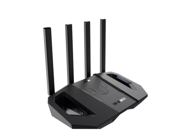 ASUS TUF Gaming BE3600 - Trådløs ruter 4-portssvitsj - 1GbE, 2.5GbE, Wi-Fi 7 Dobbeltbånd