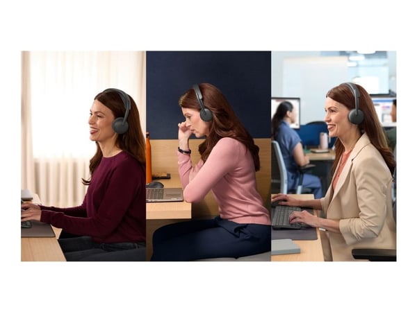 Logitech Zone Wireless 2 ES for Business - Hodesett - on-ear - Bluetooth - trådløs, kablet - aktiv støydemping - USB-C - grafitt - Certified for Mi...