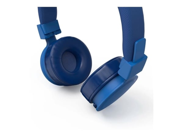 Hama Freedom Lit II - Hodetelefon med mikrofon - on-ear - Bluetooth - trådløs - blå