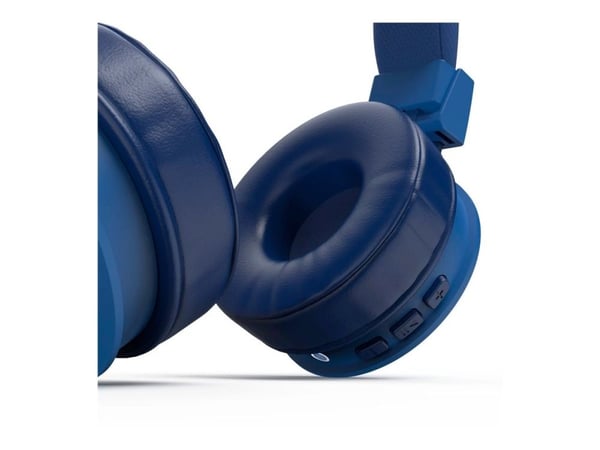 Hama Freedom Lit II - Hodetelefon med mikrofon - on-ear - Bluetooth - trådløs - blå