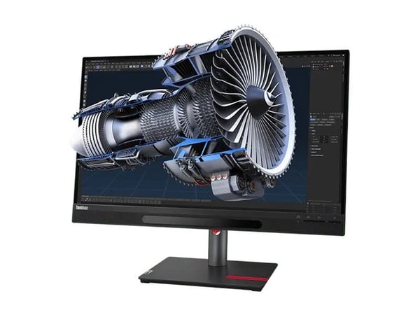 Lenovo ThinkVision 27 3D - LED-näyttö - 27" - 3840 x 2160 4K @ 60 Hz - IPS - 310 cd/m² - 1200:1 - HDR10 - 4 ms - HDMI, DisplayPort, USB-C - kaiutti...