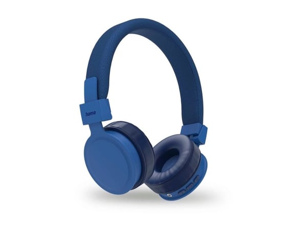Hama Freedom Lit II - Hodetelefon med mikrofon - on-ear - Bluetooth - trådløs - blå