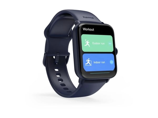 Hama 6010 - 44 mm - blue plastic - smartklokke med stropp - silikon - blå - display 1.65" - Bluetooth - 40 g