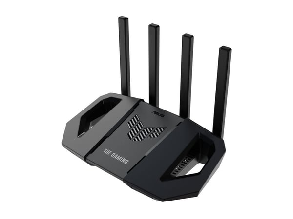 ASUS TUF Gaming BE3600 - Trådløs ruter 4-portssvitsj - 1GbE, 2.5GbE, Wi-Fi 7 Dobbeltbånd