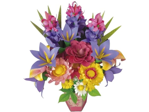 Floral Art bukett med villblomster