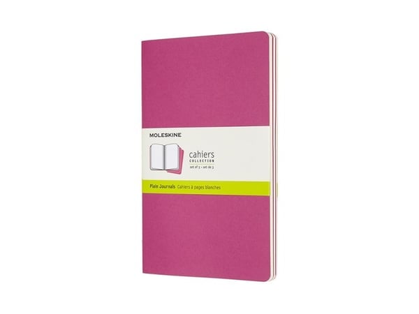 Moleskine Cahier, monokromatisk, rosa, 80 ark, 70 g/m², innbundet, universell