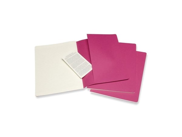 Moleskine Cahier, Monokromatisk, Rosa, 120 ark, 70 g/m², Linjerte ark, Innbundet (hardcover)