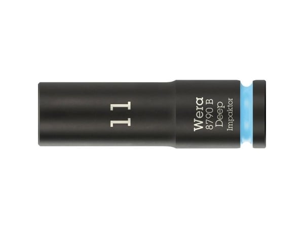 Wera 05005552001, Kraftpipe, Sort, Blå, 1 hoder, 3/8", Metrisk, 11 mm