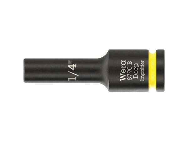 Wera 05005564001, Kraftpipe, Sort, Gult, 1 hoder, 1/4", Metrisk/imperisk, 63 mm