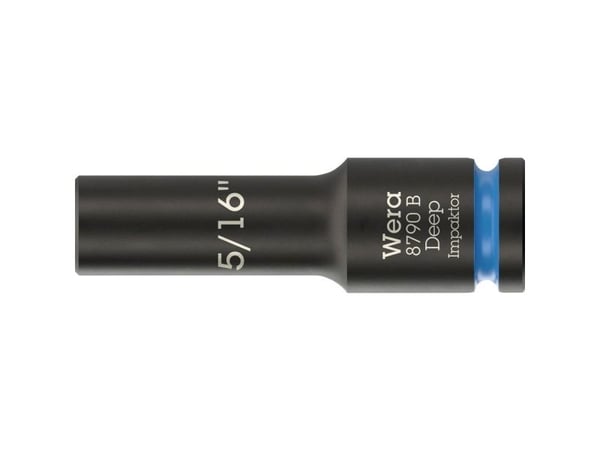 Wera 05005565001, Kraftpipe, Sort, Blå, 1 hoder, 3/8", Imperisk, 5/16"