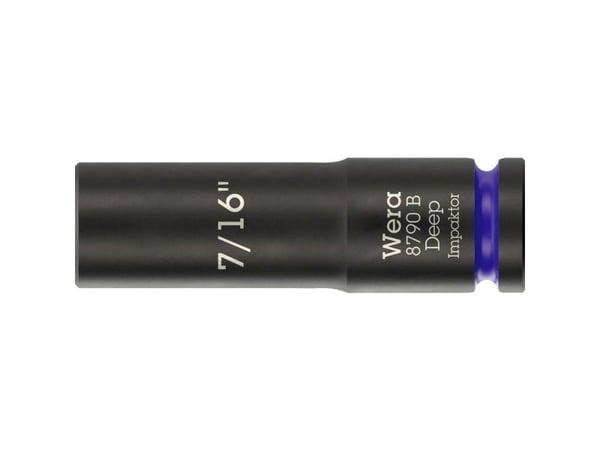 Wera 05005567001, Kraftpipe, Sort, Blå, 1 hoder, 3/8", Imperisk, 7/16"