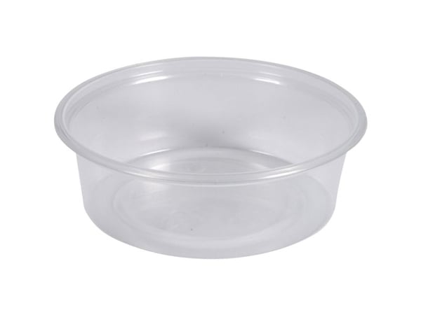 Dressingbägare 50 ml Ø72x24 mm PP halvtransparent, 20 ps x 50 st/krt