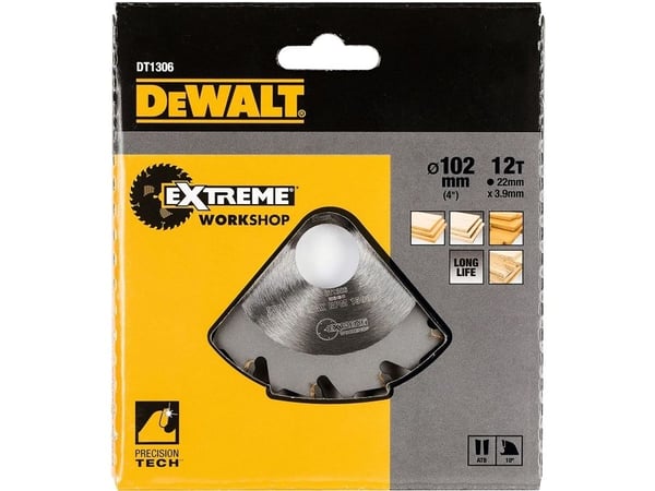 DeWALT - Biscuit joiner blade - för trä - 102 mm - 12 tänder