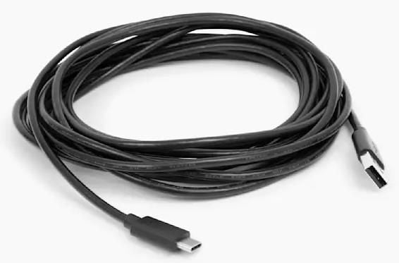 Owl Labs - USB-kabel - 24 pin USB-C (hann) til USB (hann) - USB 2.0 - 5 m - svart - for Owl Labs Meeting Owl 3, Owl Bar