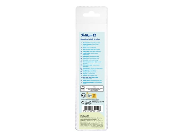 Pelikan 701549, Børstesett, Assortert, Ponnihår